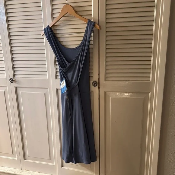 NWT Columbia Blue Sleeveless Dress Large - Picture 2 of 5